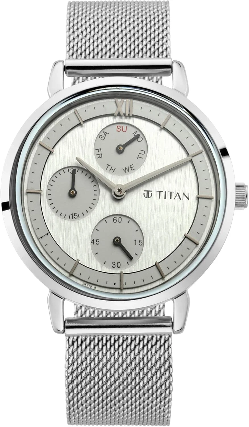 ساعت مچی زنانه تایتان نئو آنالوگ با صفحه آبی مدل 2652SM02