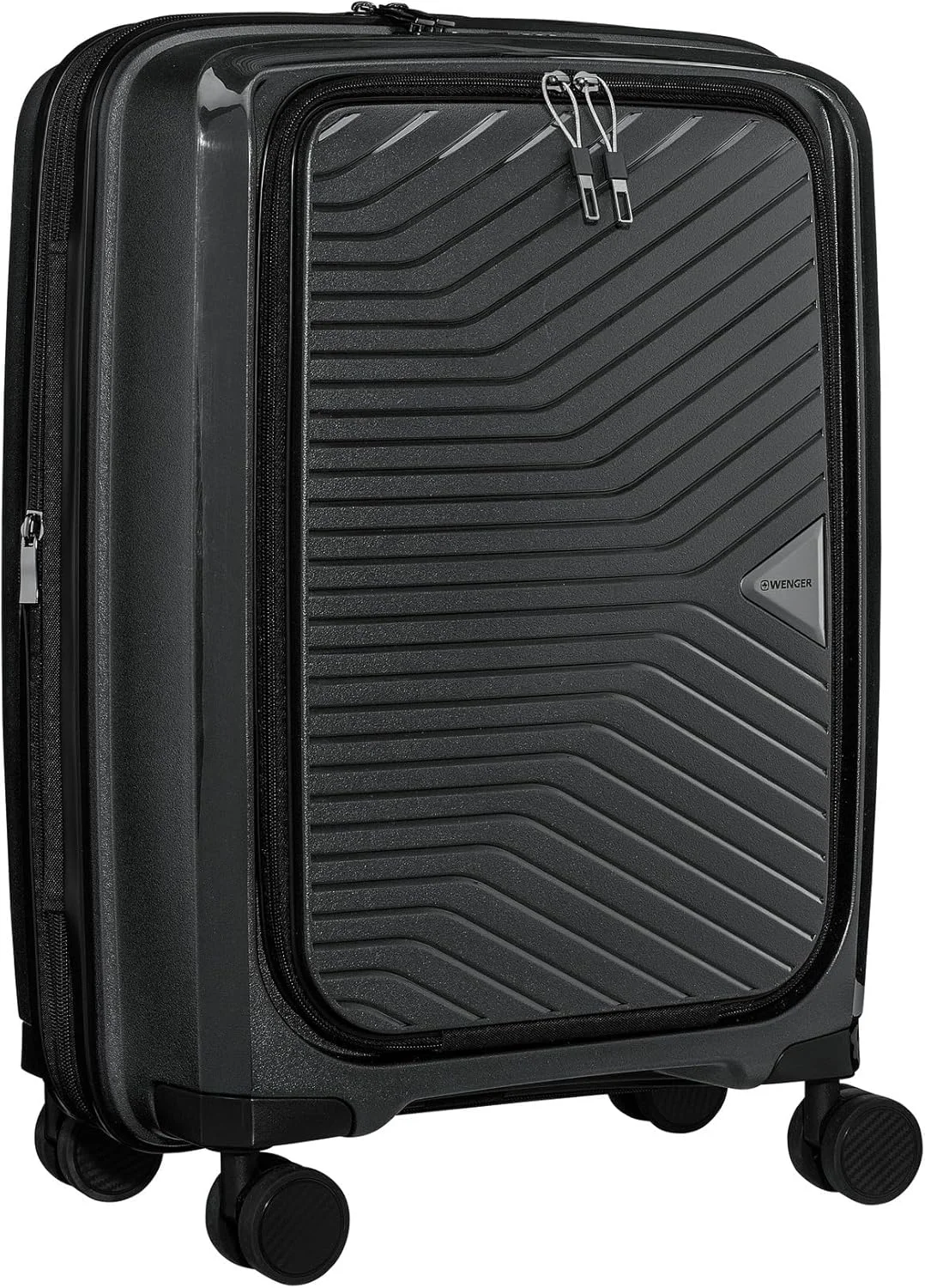 چمدان کابین سایز هارد ساید فوق سبک WENGER، مشکی، 36 لیتر، طراحی سوئیسی، 612372