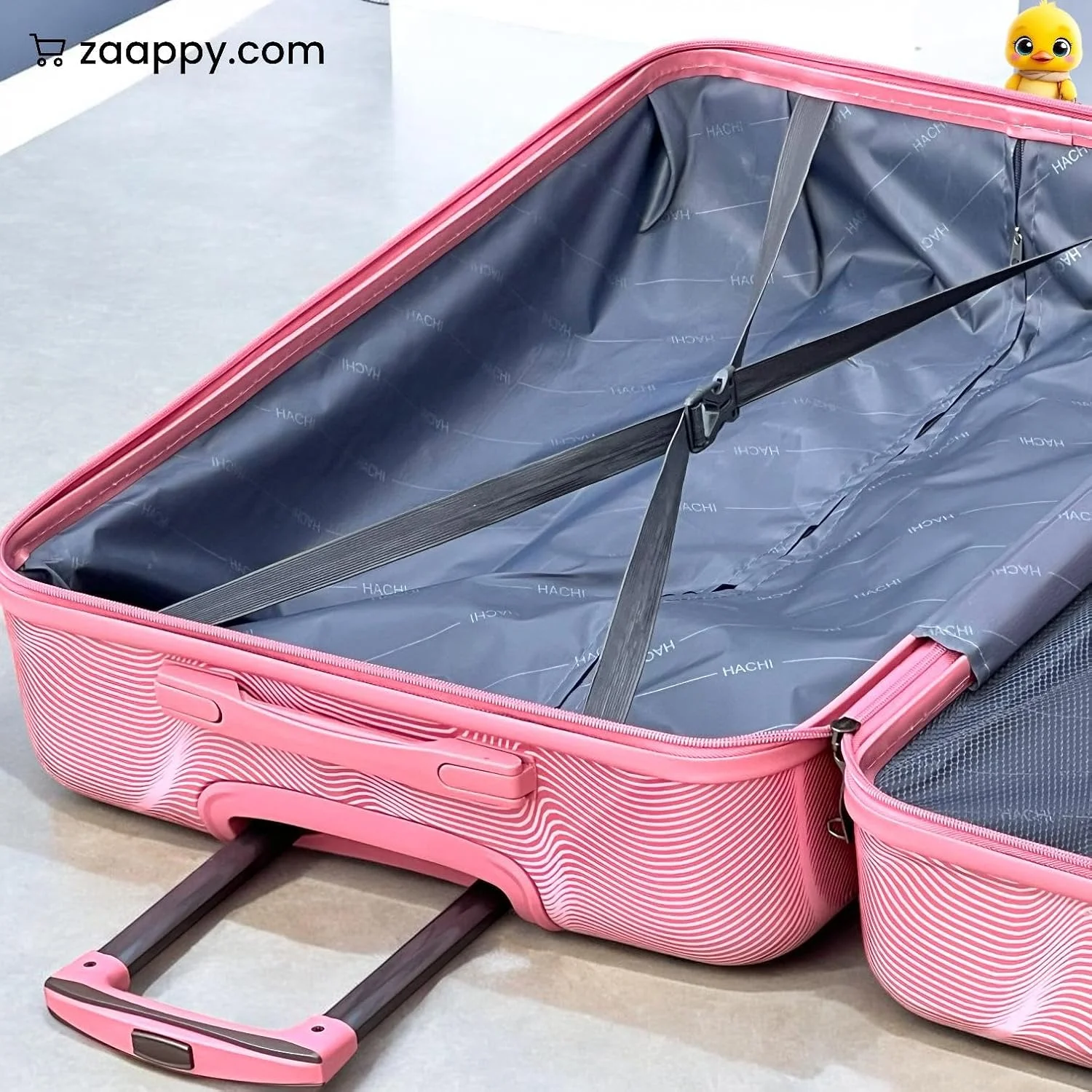 چمدان کابین سبک وزن 20 اینچی، ترولی هارد شل پلی کربنات (PC) چاپی رنگارنگ با چرخ های اسپینر روان، قفل ترکیبی بهترین چمدان برای مسافرت (آبی، سایز کابین - 20 اینچ)