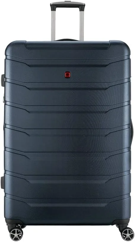 چمدان چرخدار سخت و جادار وایانا ونگر با 4 چرخ دوبل و قابلیت افزایش حجم، سایز 86 سانتی متر، آبی