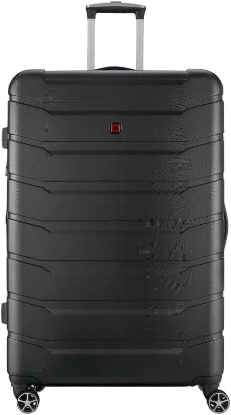 چمدان چرخدار بزرگ ونگر مدل Vaiana با بدنه سخت، چهار چرخ دوبل و قابلیت افزایش حجم، سایز 86 سانتی متر، مشکی