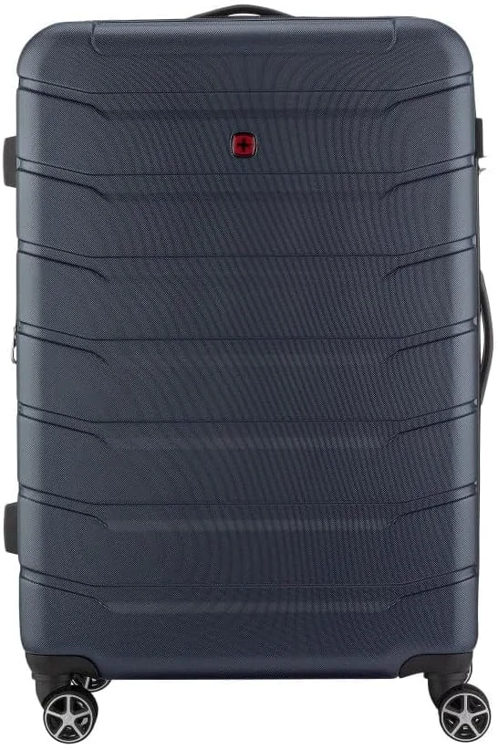 چمدان چرخ دار ونگر مدل Vaiana Harcase 4 با دو چرخ دوبل و قابلیت افزایش حجم، سایز بزرگ 78 سانتی متر، آبی