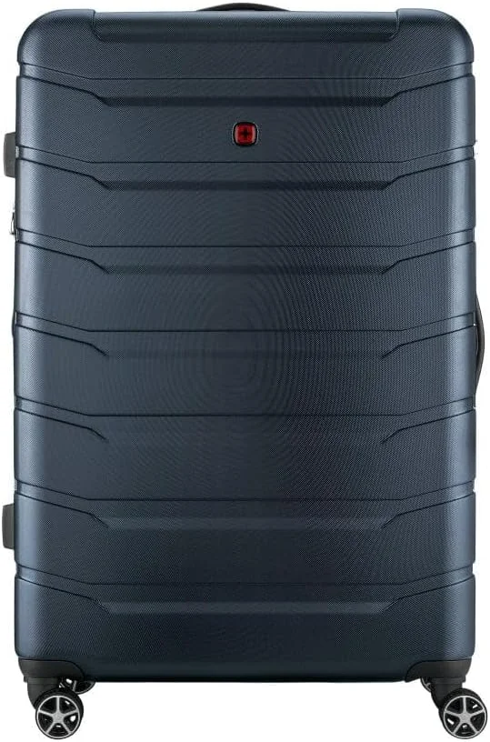 چمدان چرخدار سخت و جادار وایانا ونگر با 4 چرخ دوبل و قابلیت افزایش حجم، سایز 86 سانتی متر، آبی