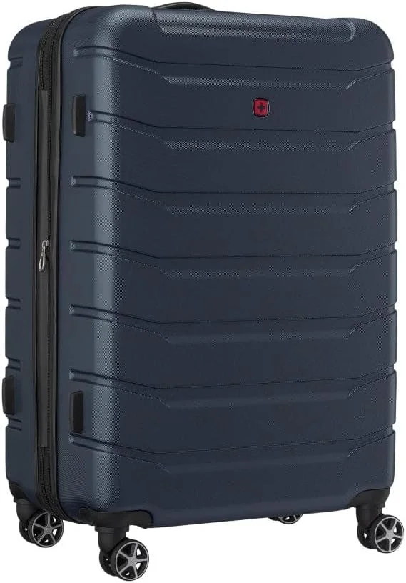 چمدان چرخ دار ونگر مدل Vaiana Harcase 4 با دو چرخ دوبل و قابلیت افزایش حجم، سایز بزرگ 78 سانتی متر، آبی