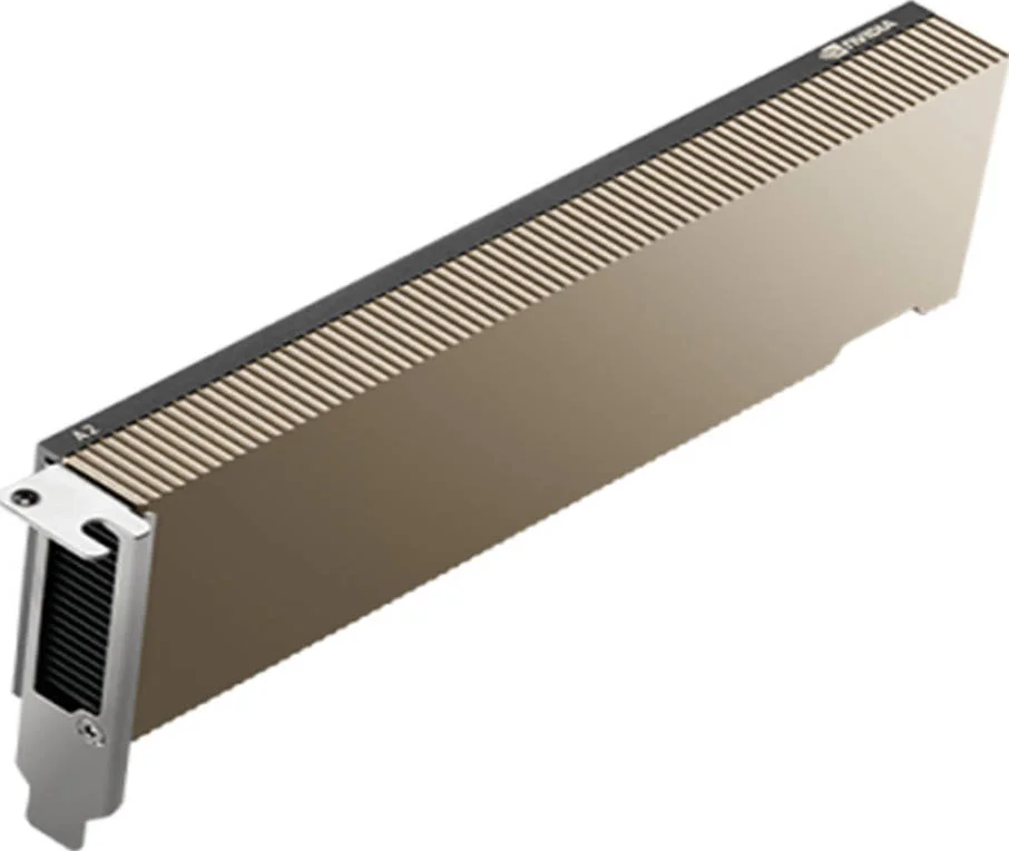 کارت گرافیک PNY Nvidia A2 16GB ECC GDDR6، دارای 2560 هسته کودا، پهنای باند 200 گیگابایت بر ثانیه، 128 بیت، رابط PCI Express 4.0 x 8، هیت سینک پسیو، Low Profile، تک اسلات، توان 40-60 وات | TCSA2MATX-PB کارت گرافیک PNY Nvidia A2 16GB ECC GDDR6، دارای 2560 هسته کودا، پهنای باند 200 گیگابایت بر ثانیه، 128 بیت، رابط PCI Express 4.0 x 8، هیت سینک پسیو، Low Profile، تک اسلات، توان 40-60 وات | TCSA2MATX-PB