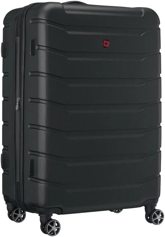 چمدان چرخ دار ونگر مدل Vaiana Harcase 4 با دو چرخ دوبل و قابلیت افزایش حجم سایز 78 سانتی متر - مشکی