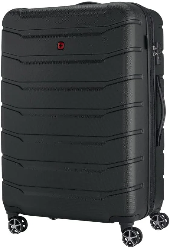 چمدان چرخ دار ونگر مدل Vaiana Harcase 4 با دو چرخ دوبل و قابلیت افزایش حجم سایز 78 سانتی متر - مشکی