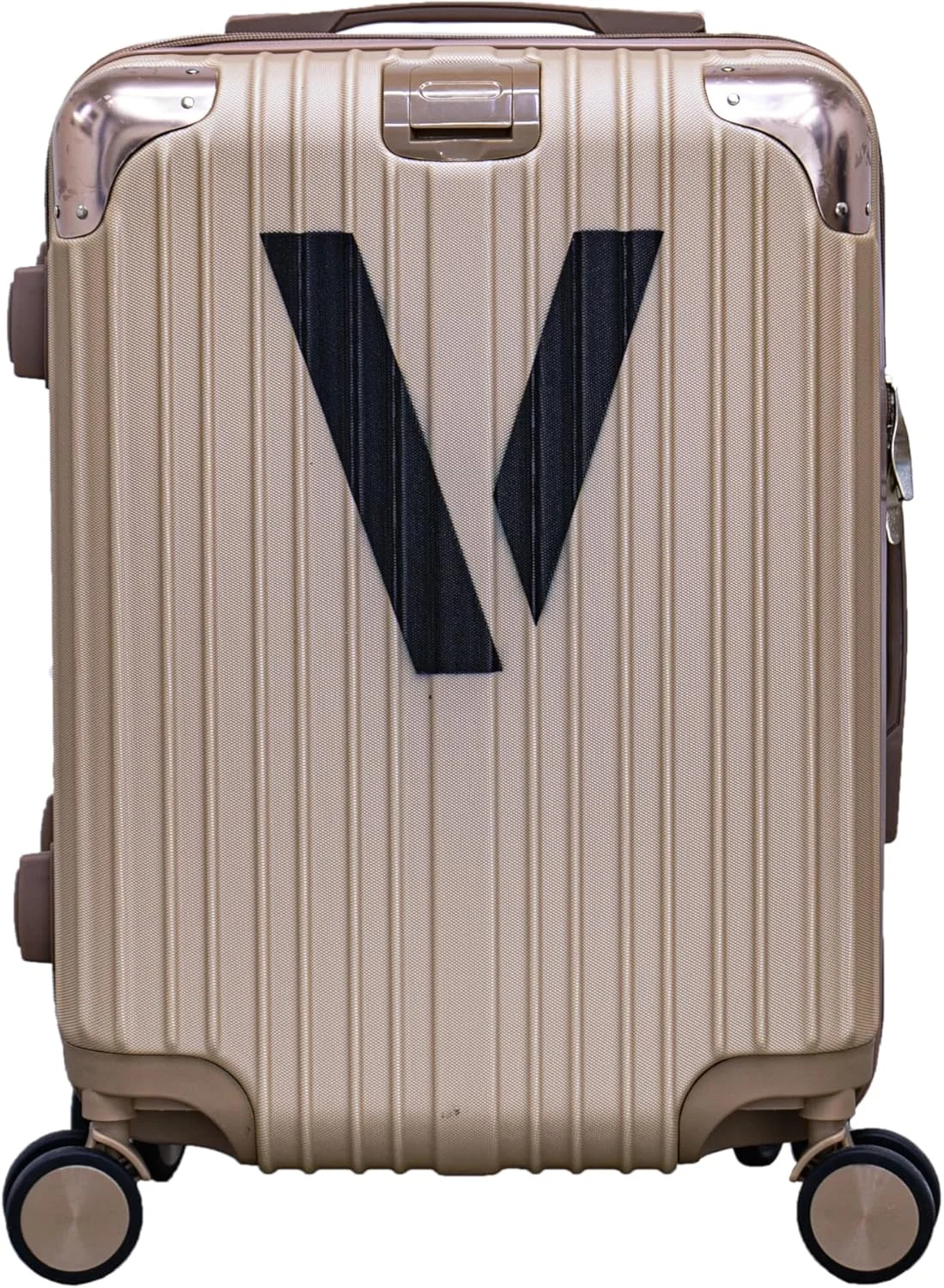 چمدان کابین سایز سخت - 51 سانتیمتر، جنس: ABS، رزگلد