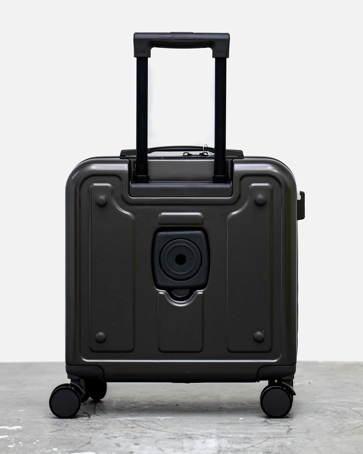 چمدان چرخشی سایز کابین - 47 سانتی متر، جنس: PC+ABS، مشکی