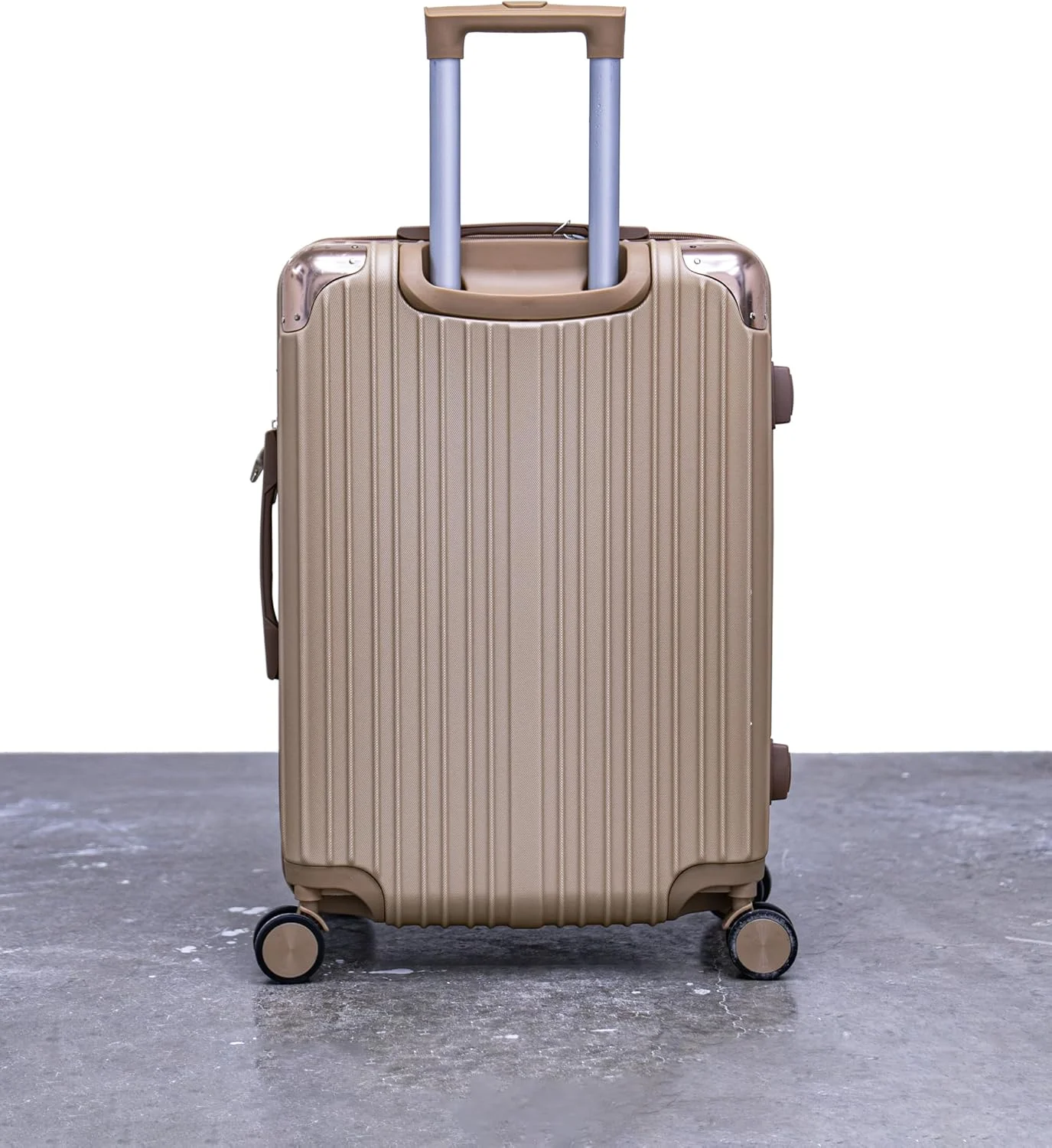 چمدان چرخشی سخت - 63 سانتی متر، جنس: ABS، رزگلد
