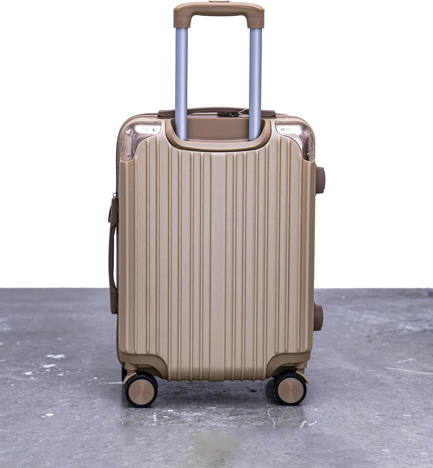 چمدان کابین سایز سخت - 51 سانتیمتر، جنس: ABS، رزگلد