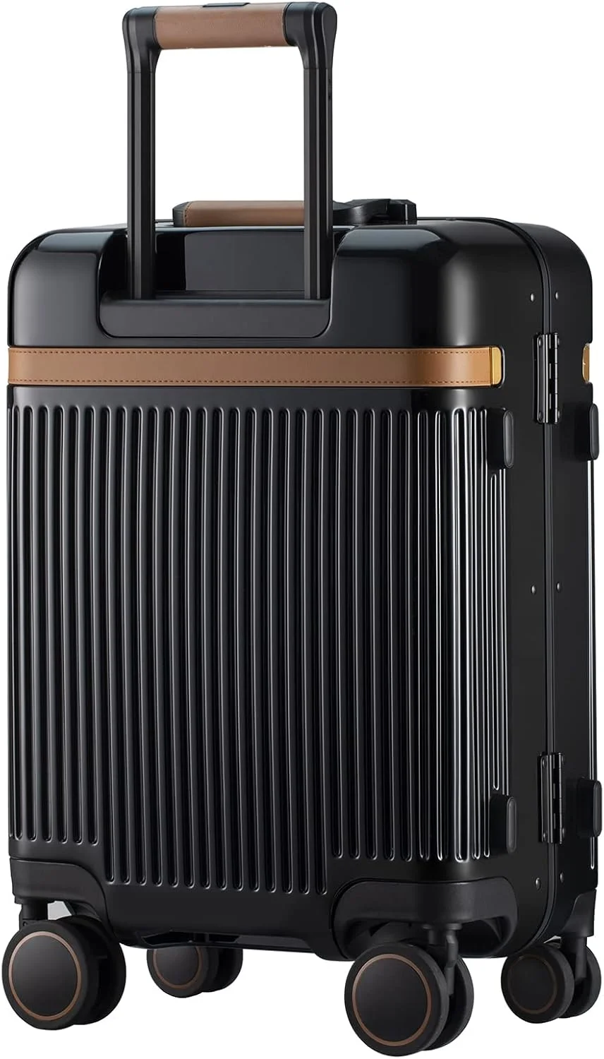 چمدان چرخشی سخت VERAGE، مشکی، سایز کابین ۲۰ اینچ