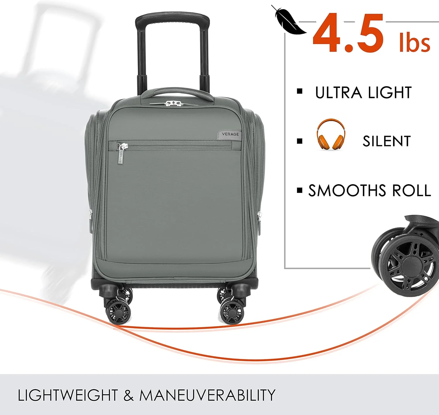 چمدان کابین سایز ویریج با چرخ های اسپینر