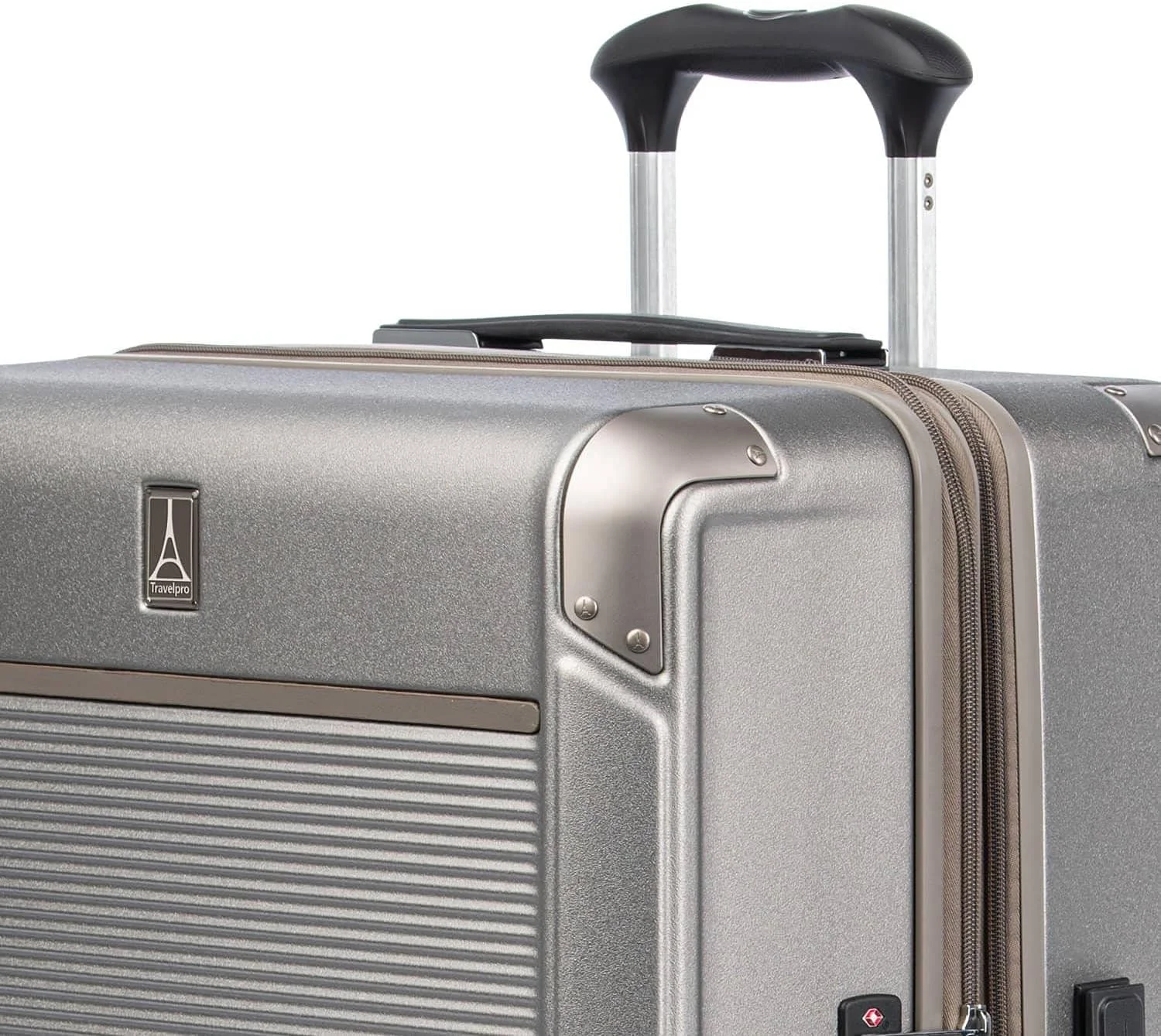 چمدان چرخشی سخت Travelpro Platinum Elite، قفل TSA، بدنه سخت پلی کربنات، قابل افزایش حجم