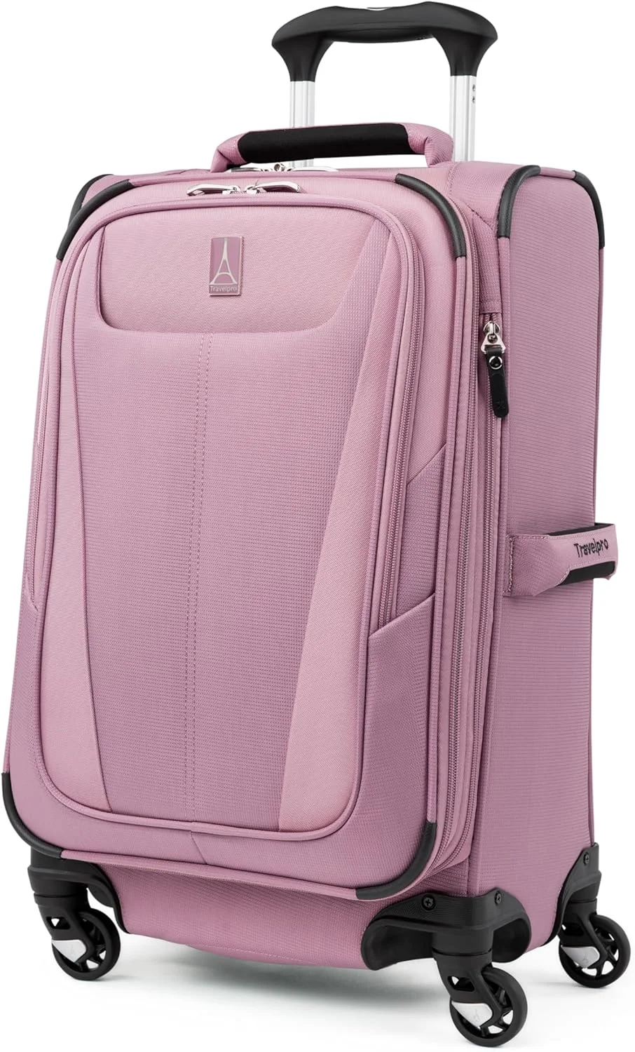 چمدان چرخدار سبک وزن تراول پرو مکس لایت 5، سایز کابین، یاسی صورتی، 21 اینچ