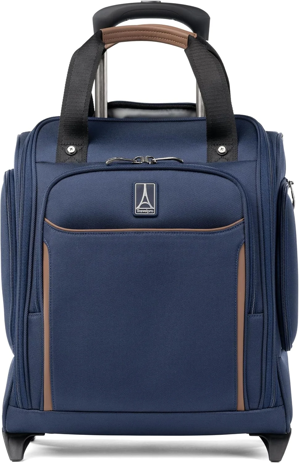 چمدان کابین سایز نرم و سبک Travelpro Crew Classic، کیف چرخ دار زیر صندلی با جای لپ تاپ ۱۴ اینچی، مناسب آقایان و بانوان، ۱۷ اینچ، آبی