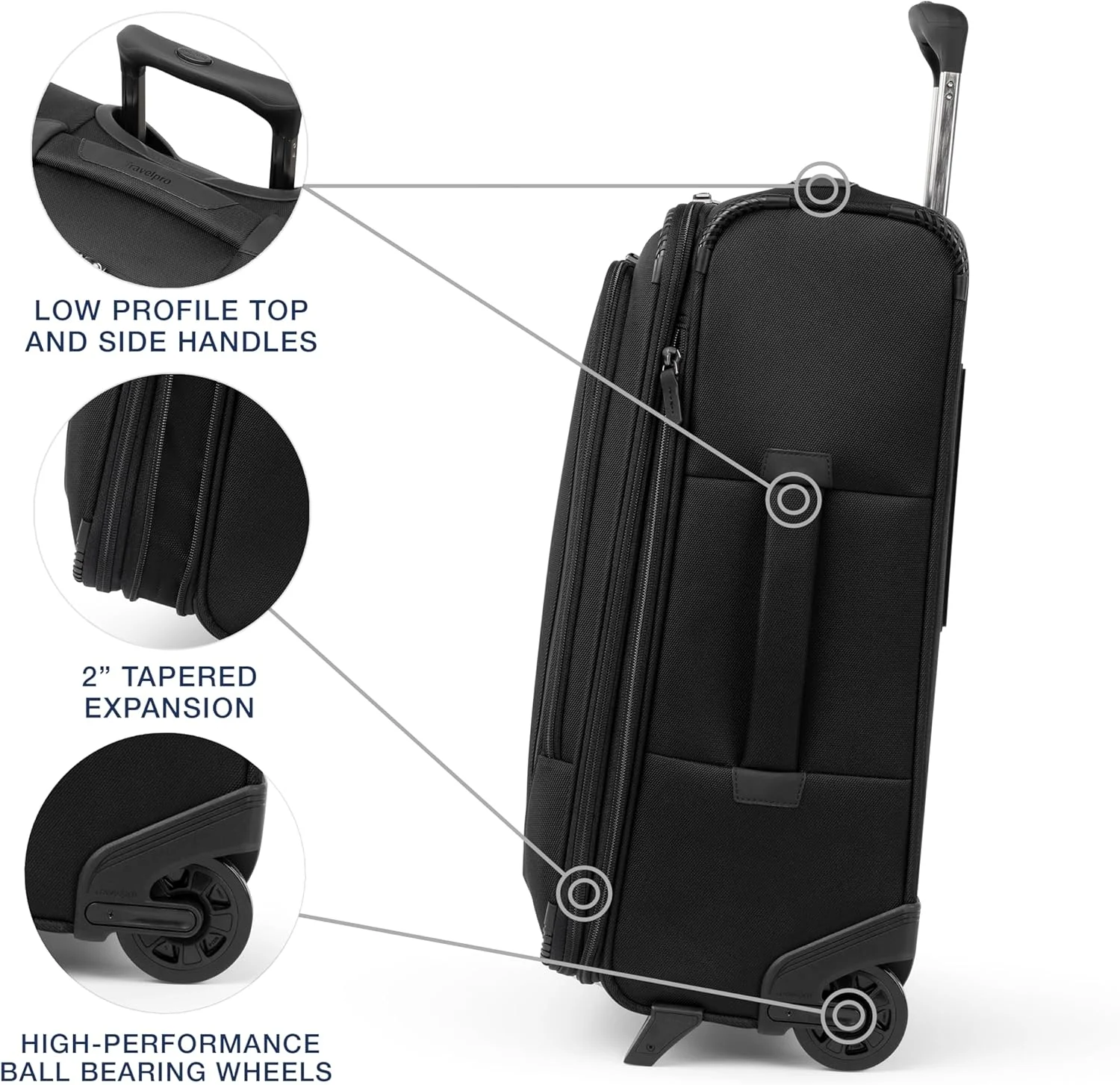 چمدان چرخدار نرم و جادار تراول پرو سری Crew Classic