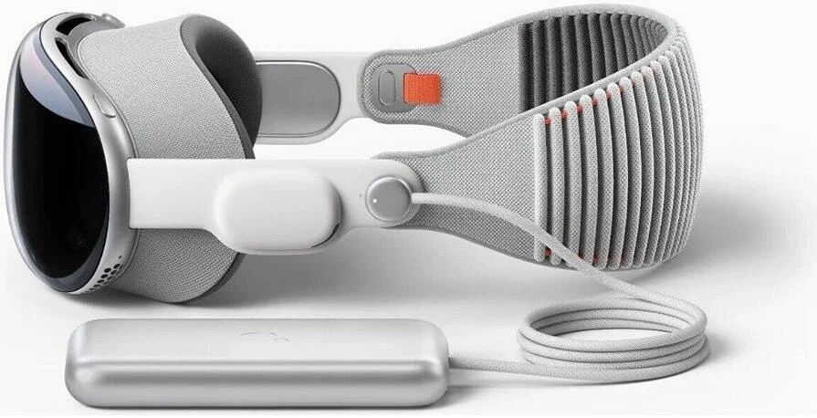 هدست واقعیت مجازی Apple Vision Pro با تراشه M2، 23 میلیون پیکسل با نمایشگر سه بعدی Micro-OLED، دوربین اصلی سه بعدی استریوسکوپی، پردازنده مرکزی 8 هسته ای / پردازنده گرافیکی 10 هسته ای، 16 گیگابایت رم، 1 ترابایت حافظه، صدای فضایی، VisionOS، Light Seal