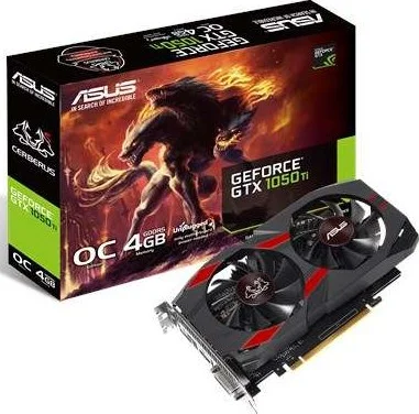 کارت گرافیک ایسوس CERBERUS-GTX1050TI-O4G Cerberus GeForce GTX 1050 Ti OC Edition با حافظه 4GB GDDR5 128-bit، PCI-e 3.0