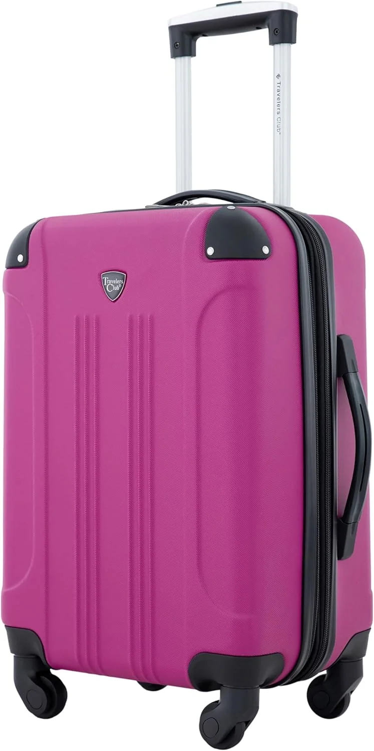 چمدان چرخشی سایز 20 اینچ Chicago مدل Expandable از Travelers Club Luggage