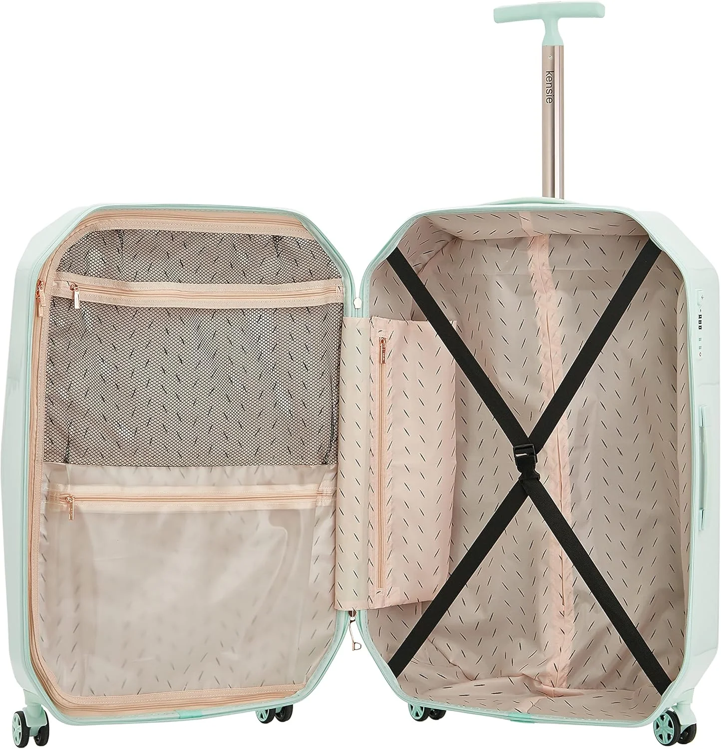 ست چمدان زنانه kensie با طرح سنگ های قیمتی