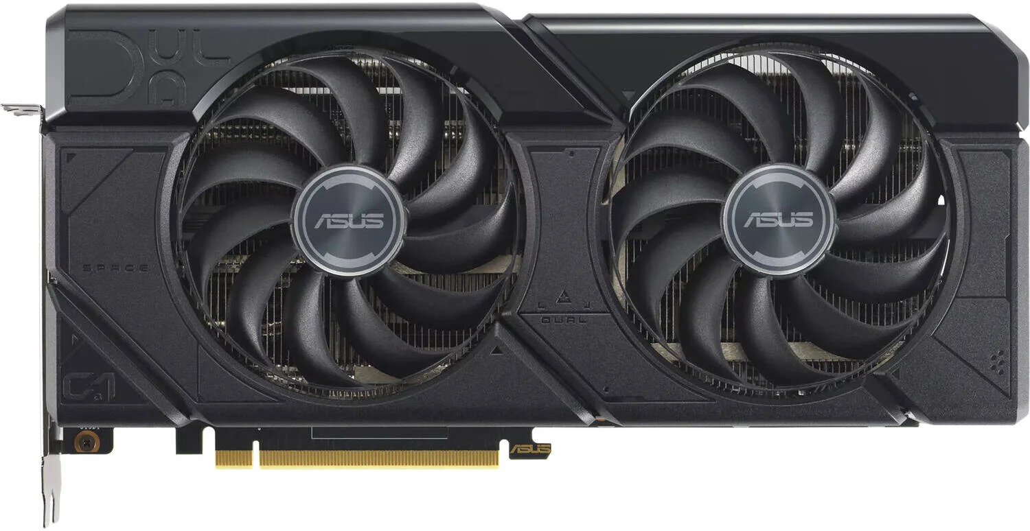 کارت گرافیک ایسوس Dual Radeon RX 7800 XT OC Edition، حافظه 16 گیگابایت GDDR6 256 بیتی، فرکانس بوست 2520 مگاهرتز، سرعت حافظه 19.5 گیگابیت بر ثانیه، 3840 پردازنده جریانی، PCI Express 4.0، مشکی | 90YV0JJ1-M0NA00