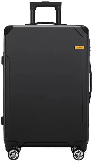 چمدان سه لایه سوییس کیس، سایز 20 اینچ، مشکی، با 4 چرخ دوبل 360 درجه روان و قفل ترکیبی سه تایی، و پورت USB، مدل XCF-Black20