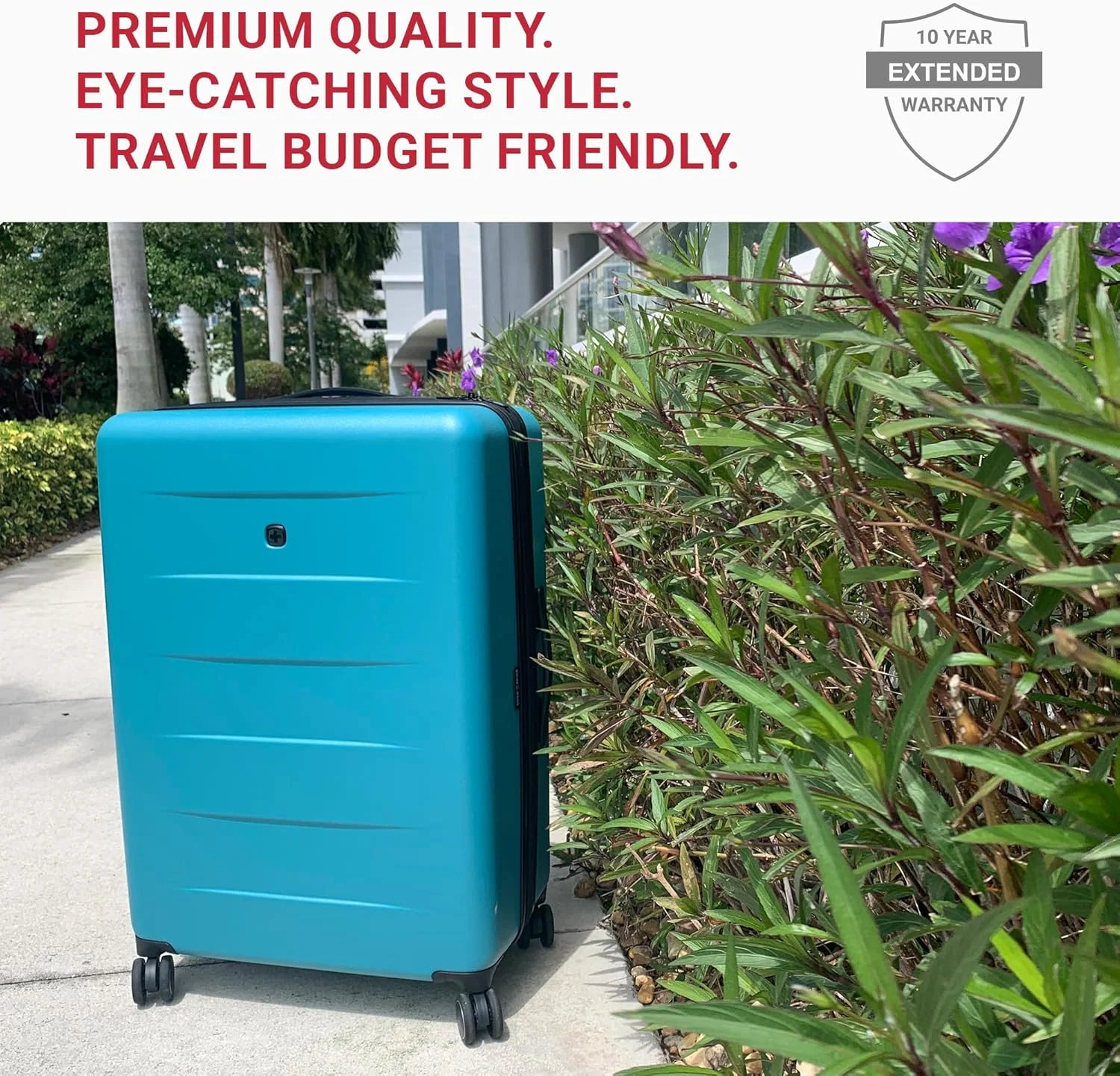 چمدان سخت SwissGear 8020 با قابلیت افزایش حجم و چرخ‌های اسپینر