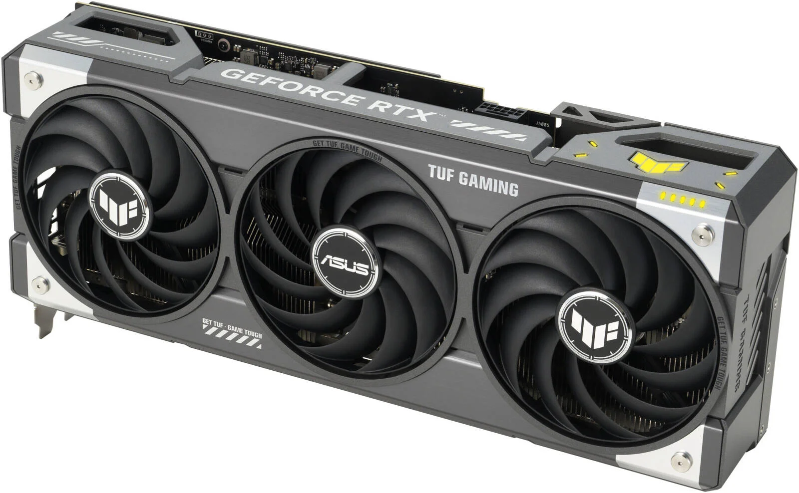 کارت گرافیک ایسوس TUF Gaming GeForce RTX 5070 Ti OC Edition، حافظه 16 گیگابایت GDDR7 256 بیتی، فرکانس بوست 2588 مگاهرتز، 8960 هسته CUDA، سرعت حافظه 28 گیگابیت بر ثانیه، PCI Express 5.0 | 90YV0MD0-M0NA00