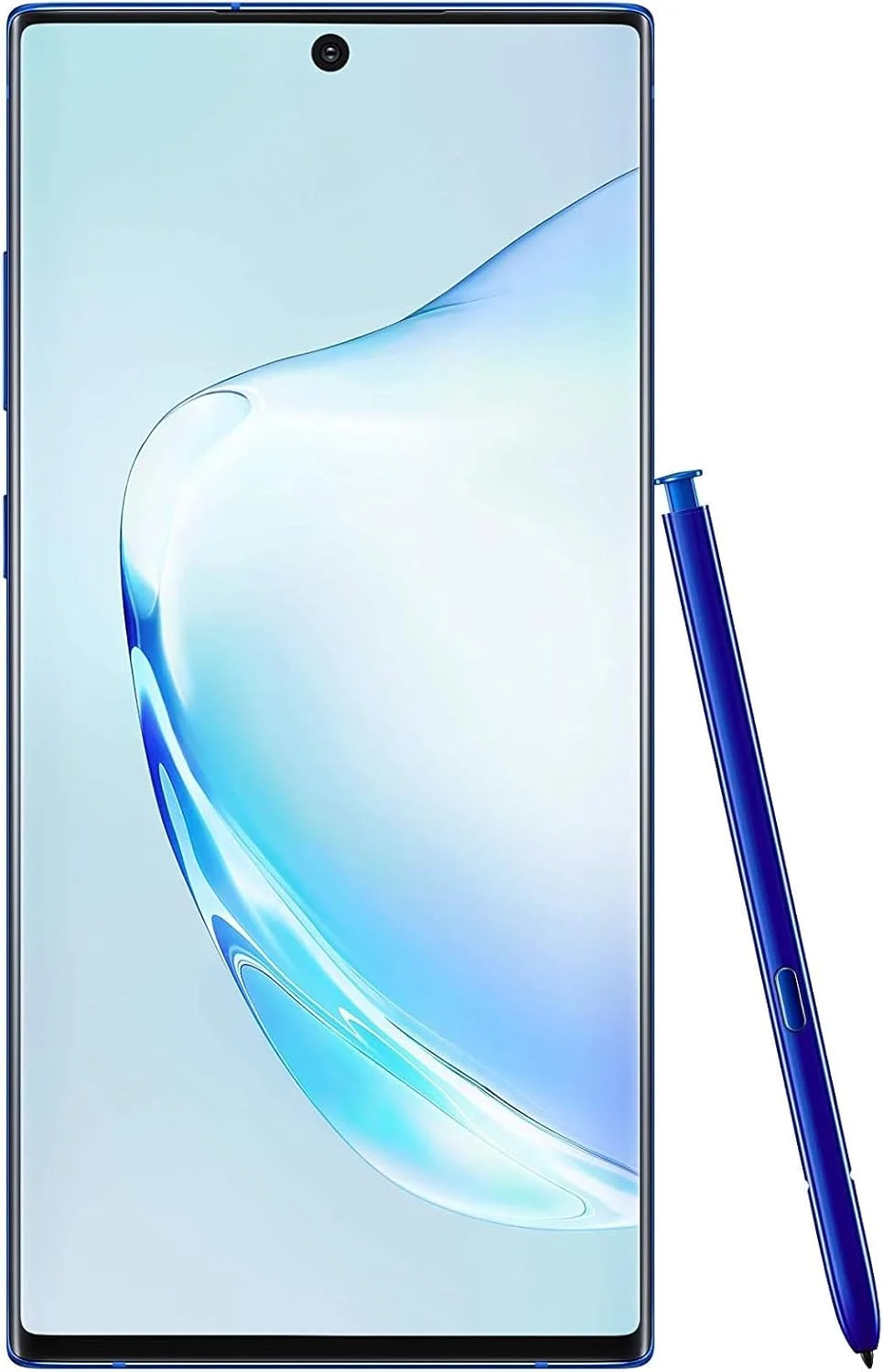 گوشی موبایل سامسونگ گلکسی نوت 10 پلاس تک سیم کارت 256 گیگابایت رم 12 گیگابایت 5G (نسخه امارات) - آبی درخشان