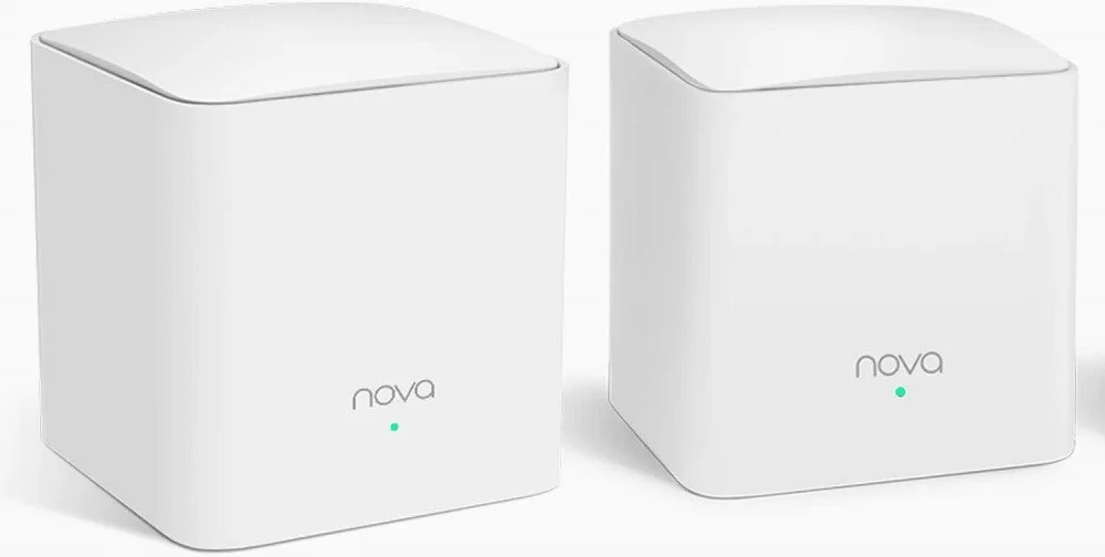 سیستم وای‌فای مش تندا نوا MW5s، پوشش تا 230 متر مربع، نصب آسان، توسعه‌دهنده وای‌فای، اتصال گیگابیتی، سفید، بسته‌ 2 عددی | Nova MW5s-2