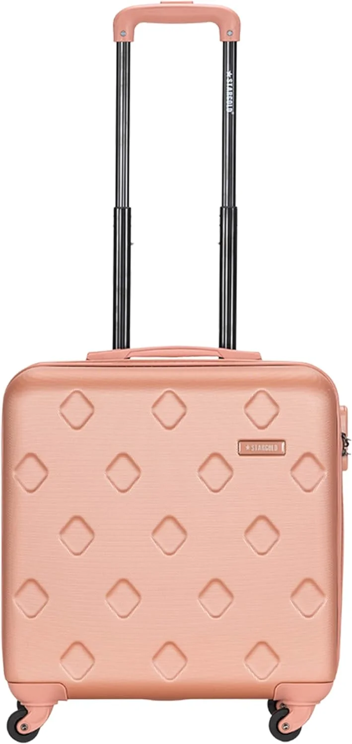 چمدان تک کابین سایز 16 اینچ استارگلد مدل T81D C با 4 چرخ گردان - صورتی رز