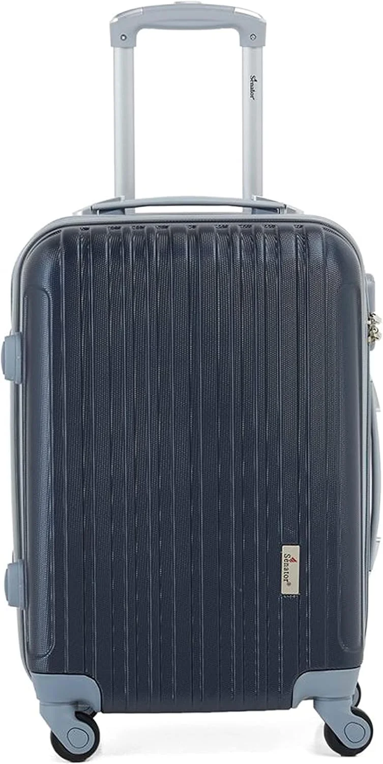 چمدان چرخ‌دار سخت سناتور، فوق‌العاده سبک، ABS، چرخ‌های اسپینر، سایز 4 - KH132 (20 اینچ، سرمه‌ای)