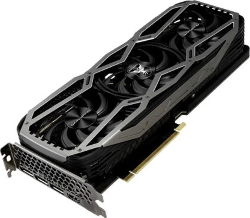 کارت گرافیک Gainward Geforce RTX 3080 Phoenix Edition، حافظه 10 گیگابایتی GDDR6X (320 بیتی)، 8704 هسته کودا، PCI-Express Gen 4 x16، پردازنده گرافیکی 1710 مگاهرتز، پهنای باند 760 گیگابایت بر ثانیه، 19 گیگابیت بر ثانیه، NON LHR | NED3080019IA-132AX-V1 - تصویر 2 کارت گرافیک Gainward Geforce RTX 3080 Phoenix Edition، حافظه 10 گیگابایتی GDDR6X (320 بیتی)، 8704 هسته کودا، PCI-Express Gen 4 x16، پردازنده گرافیکی 1710 مگاهرتز، پهنای باند 760 گیگابایت بر ثانیه، 19 گیگابیت بر ثانیه، NON LHR | NED3080019IA-132AX-V1 - تصویر 2