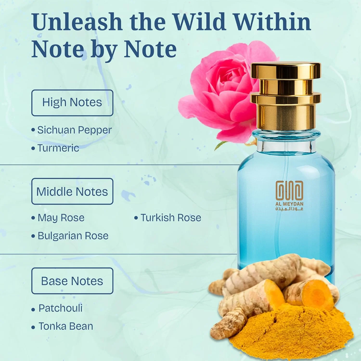 عطر روغنی زنانه و مردانه – رایحه ای از رُز پریک – عطر روغنی رز و نعناع هندی تند با دانه تونکا و فلفل – ماندگاری طولانی، رایحه لوکس بدون الکل مناسب برای هر دو جنس (200 میلی لیتر)