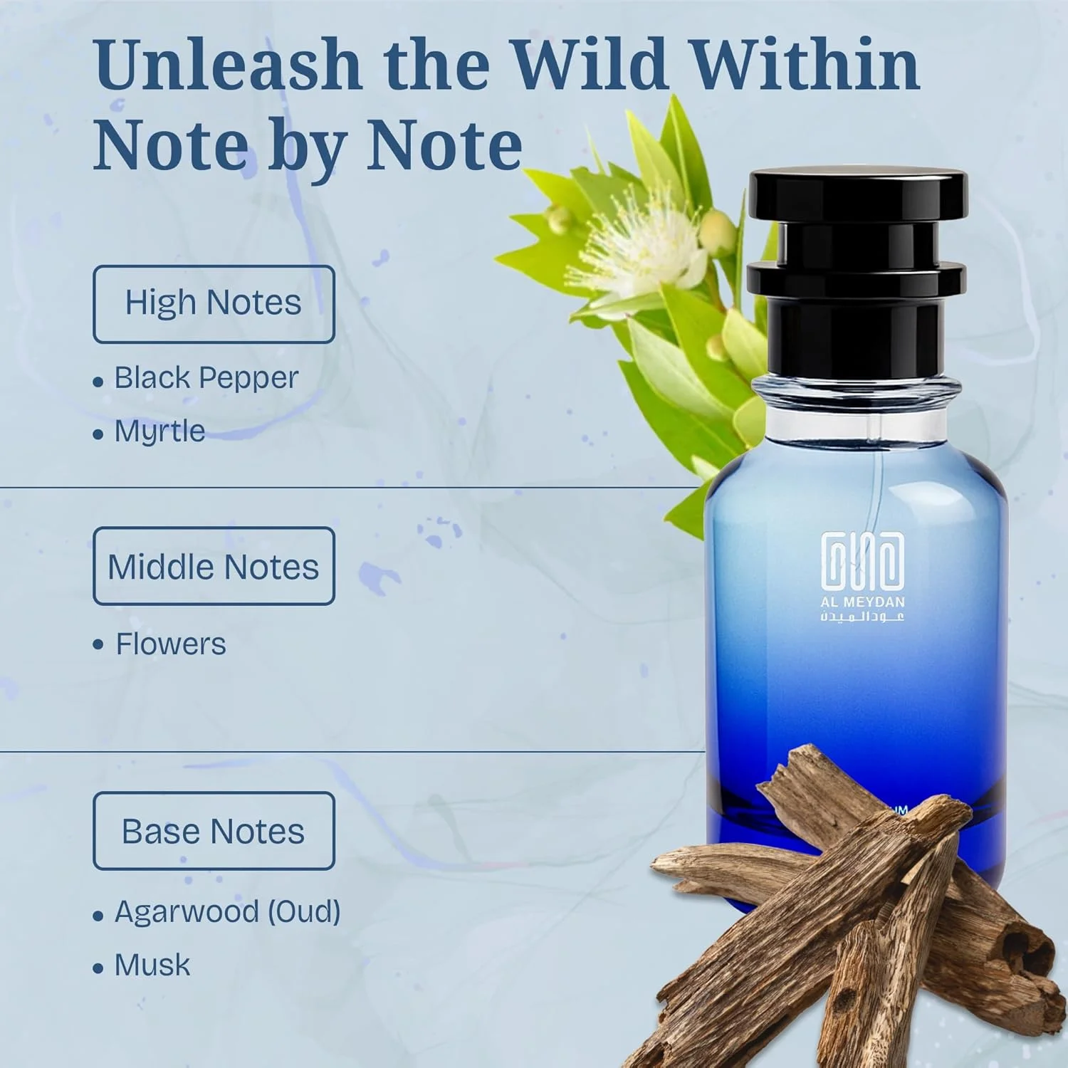 عطر روغنی مردانه و زنانه – رایحه ای از عود و مشک – عطر یونیسکس ماندگار – رایحه ای تازه، ادویه ای، پودری و معطر (100 میلی لیتر)