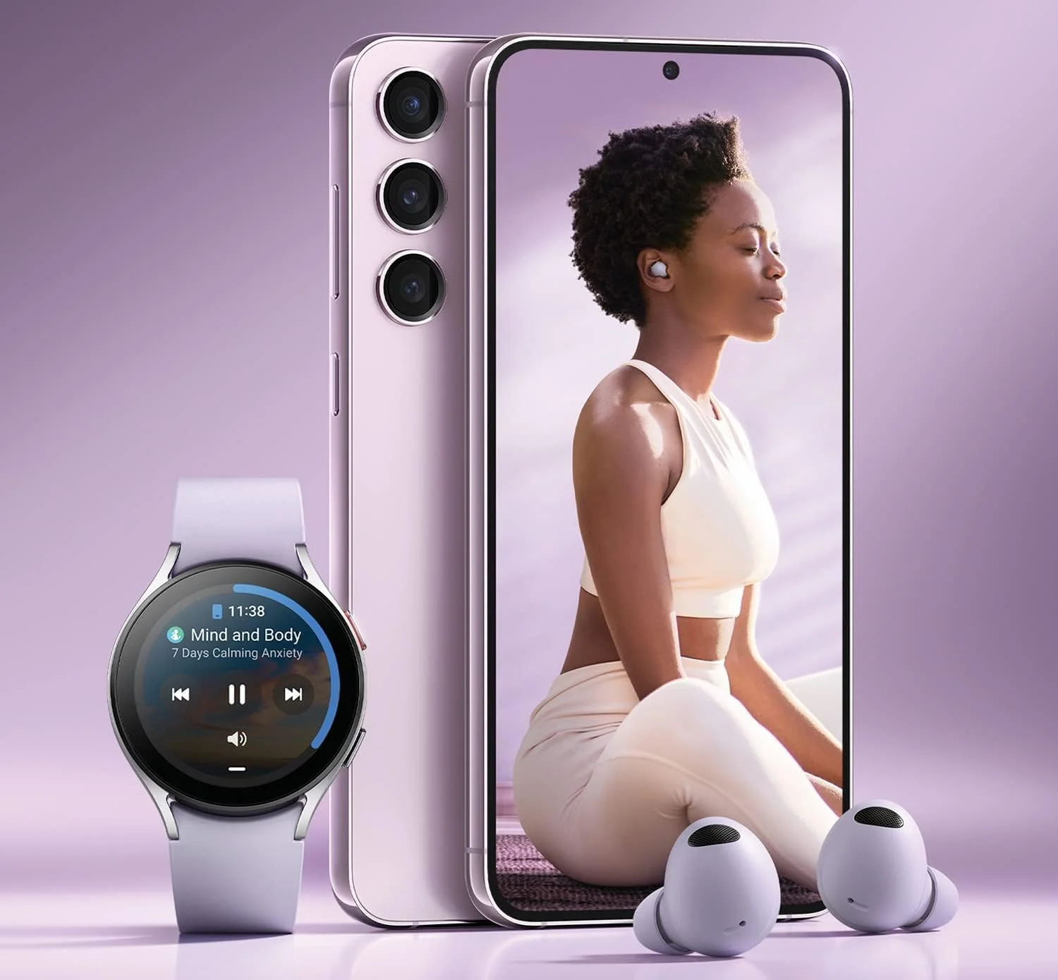 گوشی موبایل سامسونگ گلکسی S23+، رم 8 گیگابایت، حافظه 256 گیگابایت، مشکی فانتوم، 5G، دو سیم کارت، گوشی هوشمند اندروید (بازسازی شده)