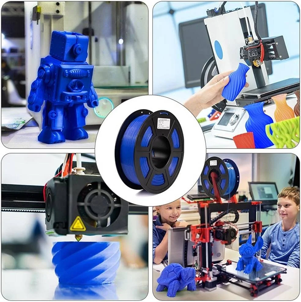 فیلامنت پرینتر سه بعدی PETG آی‌سان‌میت، دقت ابعادی +/-0.03mm، 1.75mm، قطر قرقره 197mm، عرض قرقره 65mm، قطر سوراخ توپی قرقره 57mm، 1 کیلوگرم (2.2 پوند)، آبی | PETG-آبی