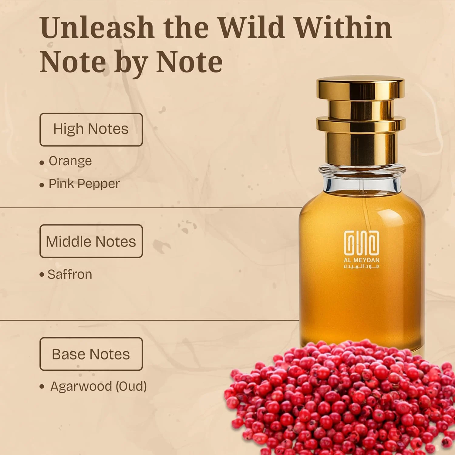 عطر روغنی زنانه و مردانه – رایحه ای از پارپل عود – عطر روغنی بدون الکل با عود، زعفران، پرتقال و فلفل صورتی – رایحه چوبی تند ماندگار یونیسکس (80 میلی لیتر)