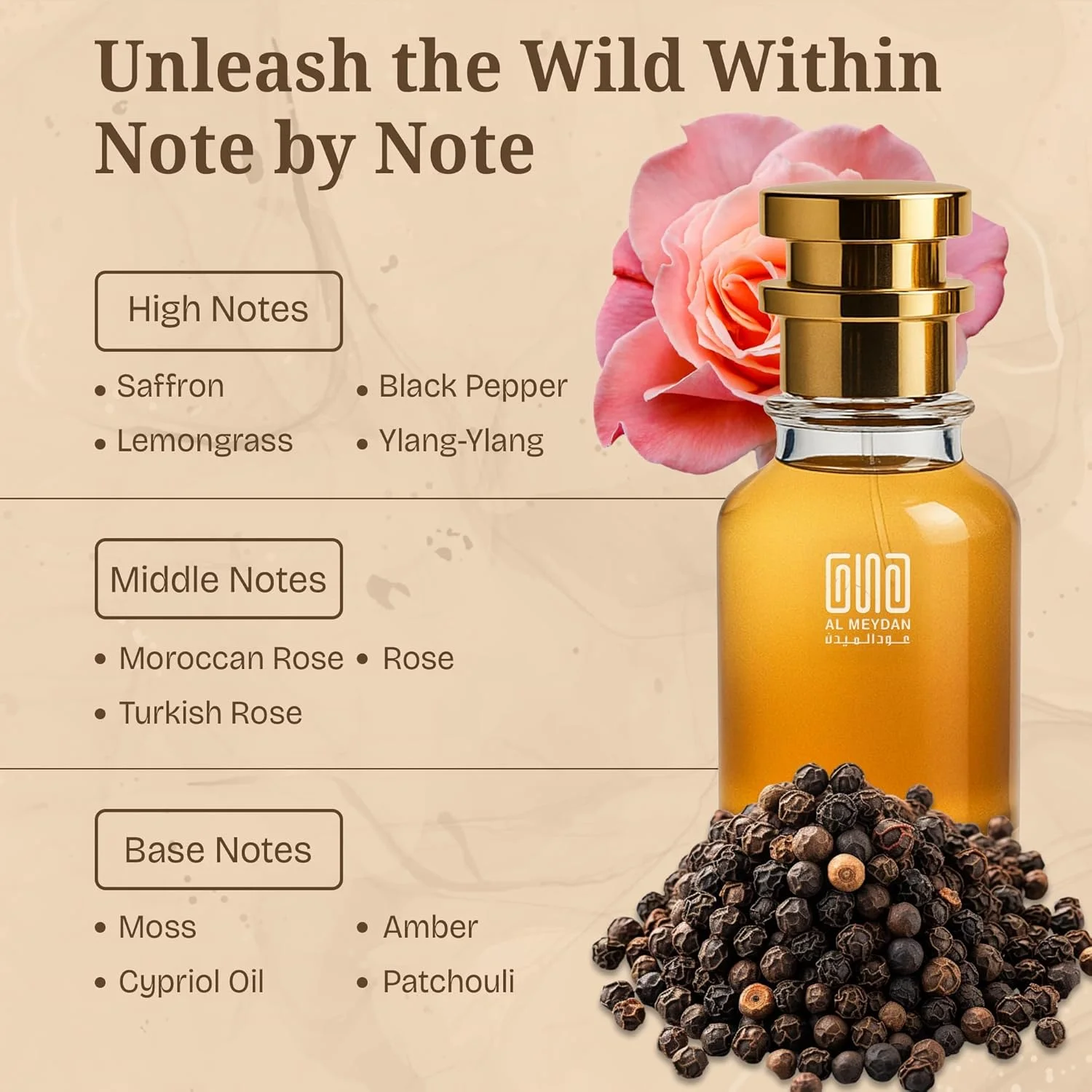 عطر روغنی زنانه و مردانه – رایحه ای از نیمار – رایحه ای تند، گلی و چوبی با رز، زعفران و عنبر – رایحه ماندگار بدون الکل (50 میلی لیتر)