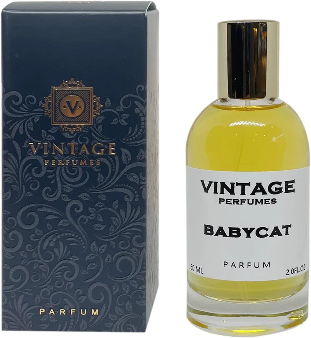 ادو پرفیوم BABYCAT رایحه کهربا و ادویه ای مناسب آقایان و بانوان (۵۰ میلی لیتر)