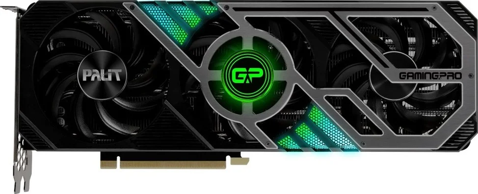 کارت گرافیک پالت Nvidia GeForce RTX 3080 10GB GamingPro PCI Express 4.0، HDMI و Display Port، پردازنده گرافیکی 1440MHz، آمپر تقویتی 1710MHz