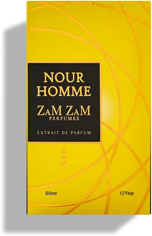 عطر унисекс زمزم نور هوم – 50 میل ادو پرفیوم با رایحه های شرقی و ادویه ای دارچین، هل، زنجبیل، پرالین، وانیل، قهوه و مشک – عطری جسورانه، ظریف و ماندگار