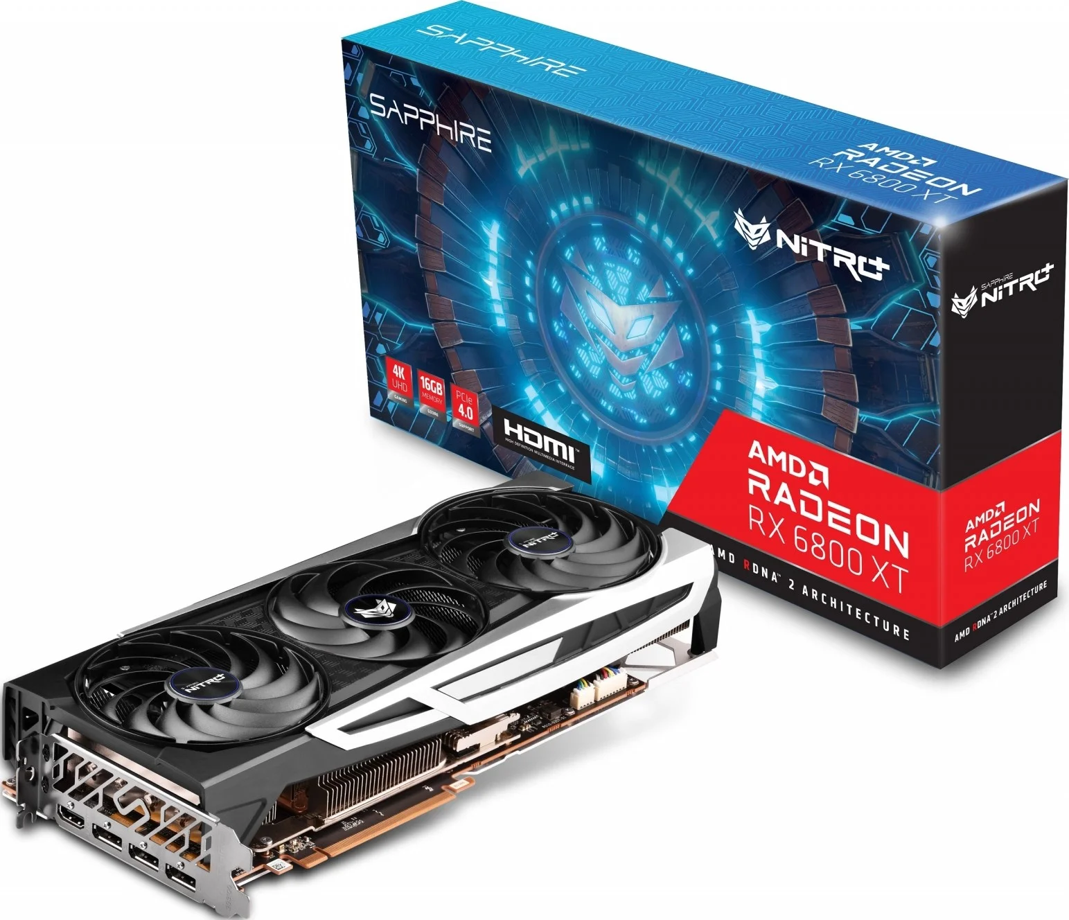 کارت گرافیک گیمینگ SAPPHIRE NITRO+ Radeon RX 6800 XT با 16 گیگابایت حافظه GDDR6، رابط 256 بیتی، DirectX 12، PCI Express 4.0 و معماری AMD RDNA 2
