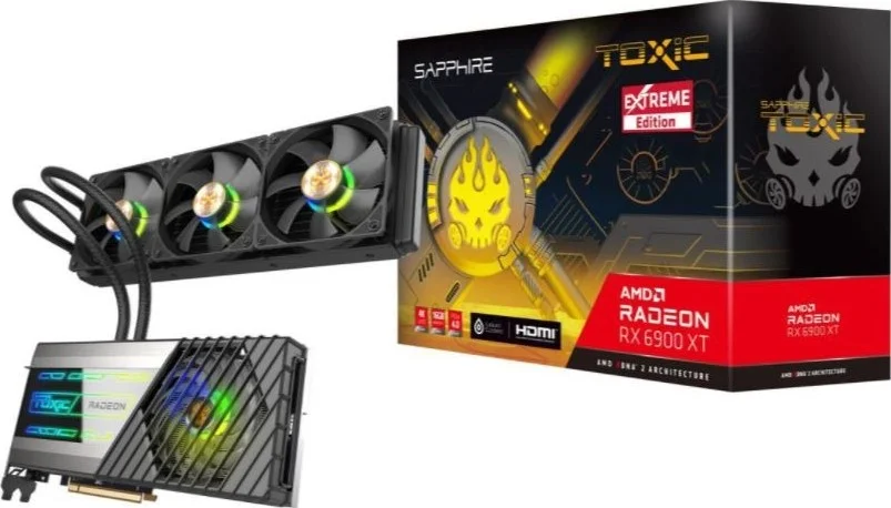 کارت گرافیک Sapphire TOXIC AMD Radeon RX 6900 XT Gaming OC با 16 گیگابایت حافظه GDDR6، 256 بیتی، PCI Express 4.0، دارای 1 پورت HDMI 2.1 و 3 پورت DisplayPort 1.4، نسخه Extreme | 11308-08-20G