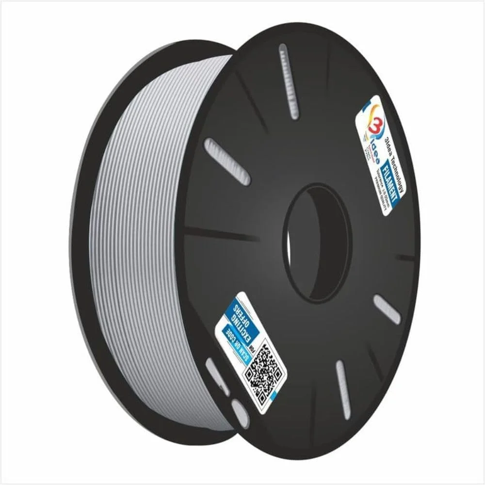 فیلامنت ABS چاپ سه بعدی 3IDEA 1.75mm (خاکستری) | اسپول 1 کیلوگرمی مناسب پرینتر سه بعدی و قلم سه بعدی