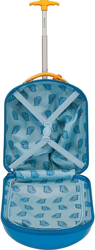 چمدان چرخشی سخت پوسته پلی کربنات Rockland Jr. طرح دایناسور