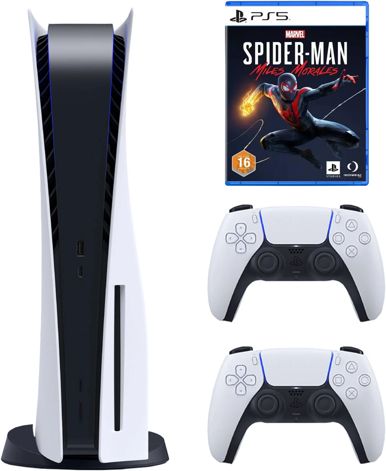 کنسول پلی استیشن 5 نسخه استاندارد به همراه 1 دسته بازی و بازی مرد عنکبوتی: مایلز مورالز کنسول پلی استیشن 5 نسخه استاندارد به همراه 1 دسته بازی و بازی مرد عنکبوتی: مایلز مورالز
