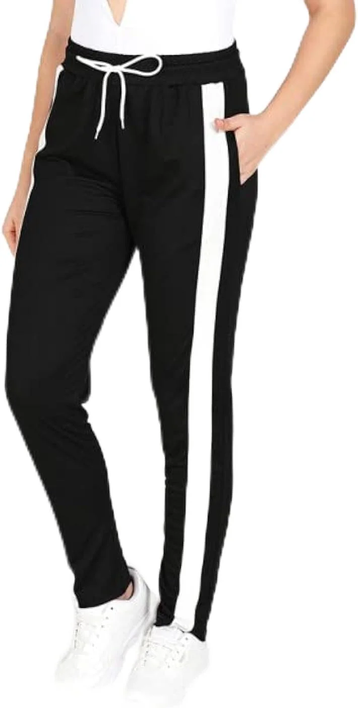 شلوار جاگر زنانه مشکی با کمر کشی - سایز M