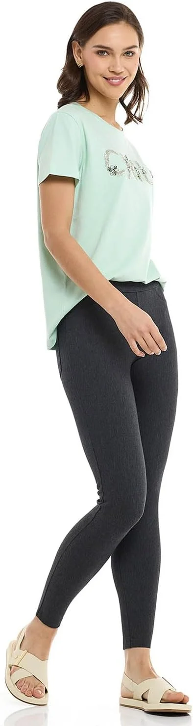 شلوار جذب زنانه ساده با کمر کشی